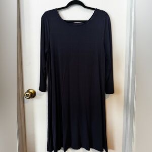 Lilly Pulitzer Navy 3/4 Sleeve Dress Sz XL